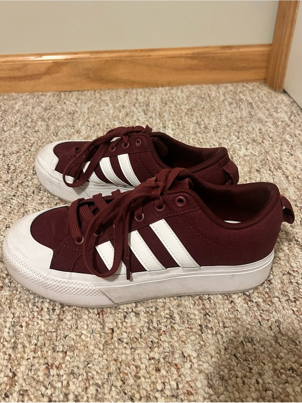 Adidas Maroon Sneakers